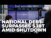 US national debt surpasses $38 trillion amid government shutdown