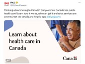 FIRST READING: Ottawa invites foreigners to share in Canada's 'public health care'