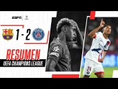 Barcelona vs. PSG (1-2): video, resumen y goles por la Champions League