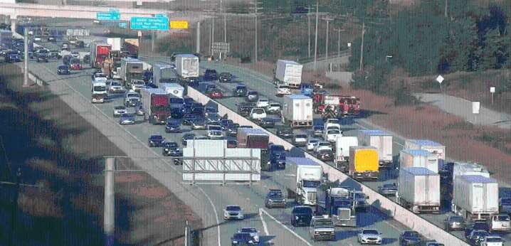 Crash reported on I-85 near GSP Airport