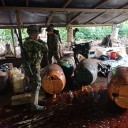 Ejército Nacional ubica laboratorio para el procesamiento de pasta base de coca en Guaviare