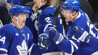 Morgan Rielly breaks 3rd-period tie in the Maple Leafs' 5-2 opening victory over the Canadiens