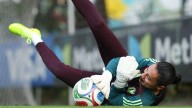 Corral, Barreras, Nieto, Delgadillo, Robles y Minota, con actividad en Fecha FIFA Femenil