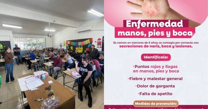 Suspenden clases en Baja California por brote del virus “manos, pies y boca”