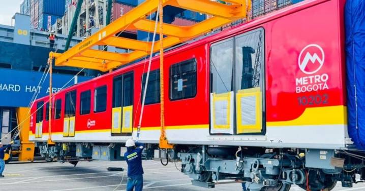 Ya está en Colombia el segundo tren de la Línea 1 del Metro de Bogotá