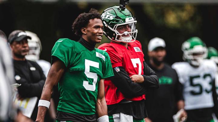 Garrett Wilson Feels Jets 'Growing Together' in London as Gameday vs. Denver Nears
