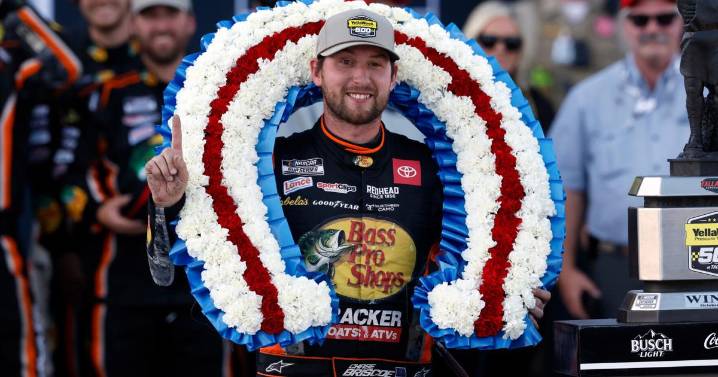 Briscoe gives Joe Gibbs Racing 2nd spot in NASCAR's championship finale with OT win at Talladega