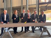 Hogsett, Leaders Celebrate Indy Hotel Topping