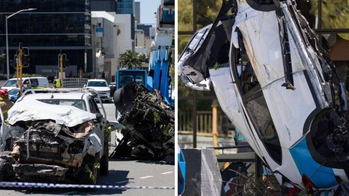 Perth CBD crash: Star Track driver killed as vehicles hit office building