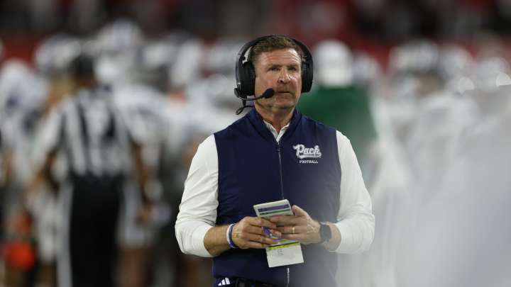 Nevada coach Jeff Choate addresses the media after the Pack's loss