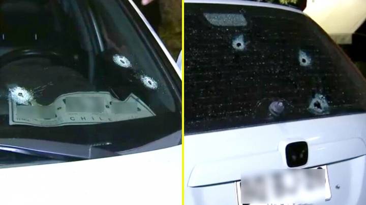 Investigan ataque con al menos 18 disparos a un vehículo en Santiago: Conductor resultó ileso, pero fue detenido por manejar ebrio