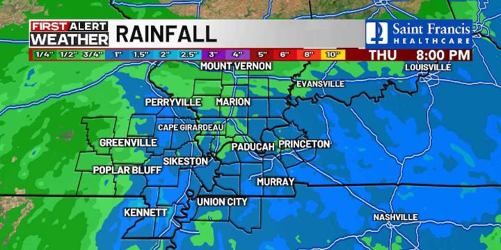 First Alert: Widespread rain with gusty winds