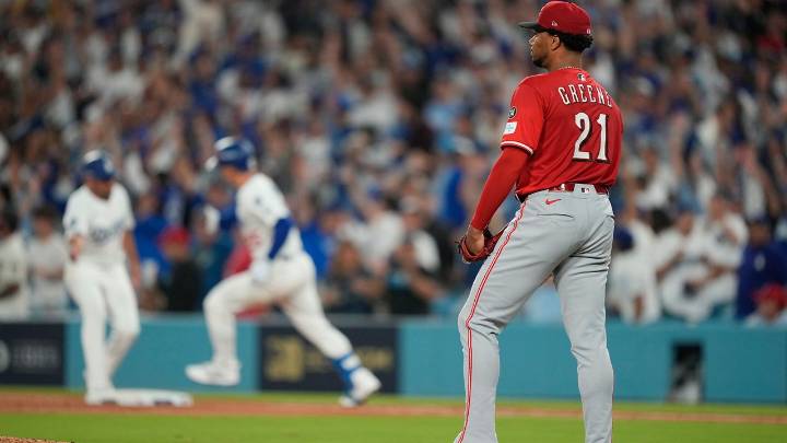 Reds ace Hunter Greene rocked in postseason debut back home in LA