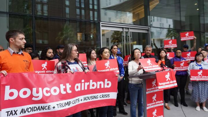 SF community groups and labor unions announce boycott of Airbnb