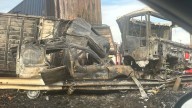 Dos camiones chocaron y se incendiaron en la Ruta 9 a la altura de Campana: hay cinco muertos