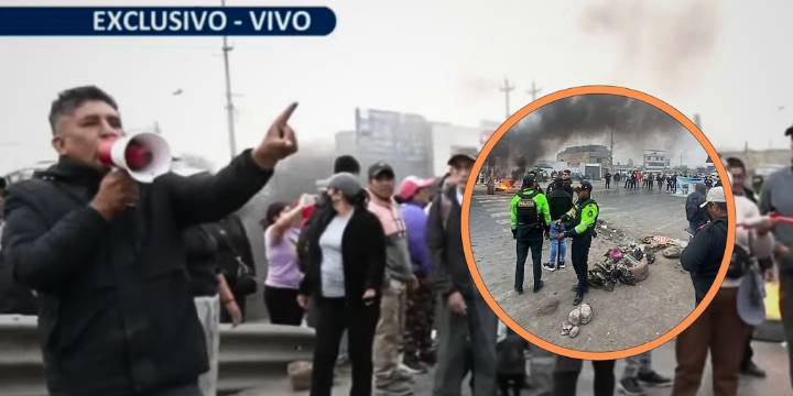 Paro de transportistas se agudiza en Carabayllo: mujer herida, protestas, quema de llantas y bloqueo de la Av. Túpac Amaru