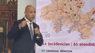 Reporta SICT, 358 incidencias en red carretera estatal; hay 292 comunidades incomunicadas