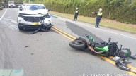 Dos muertos en choque de moto contra camioneta en vía Las Palmas