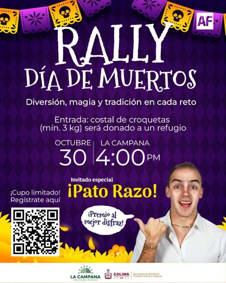 Sebiinsom invita a participar en rally por el Día de Muertos, el 30 de octubre en ‘La Campana’