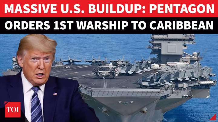 U.S.-Venezuela ‘War’: On Trump’s Orders, Pentagon Deploys ‘World’s Largest’ Warship To Caribbean