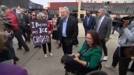 Sens. Durbin and Duckworth visit Broadview ICE processing facility
