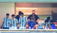 La reacción de los hijos de Messi cuando sonó el Himno en la previa al partido de la Selección