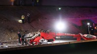 Motorists rish to lift helicopter that crashed on Sacramento highway