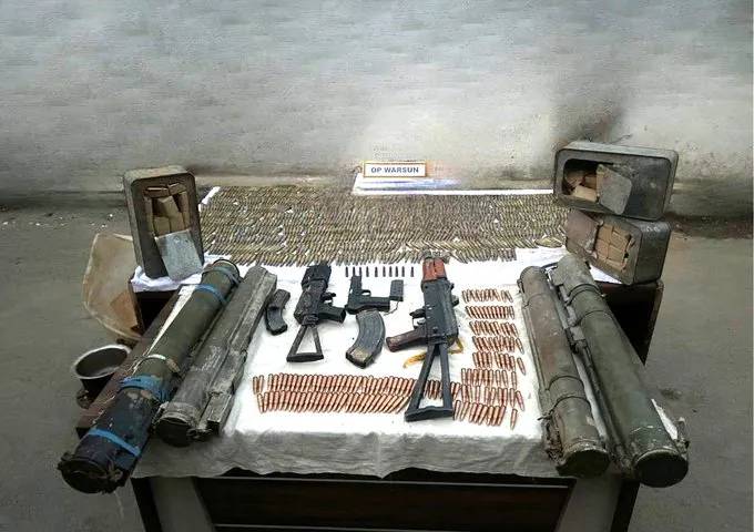 Security forces bust hideout in Kupwara forest; arms, war
