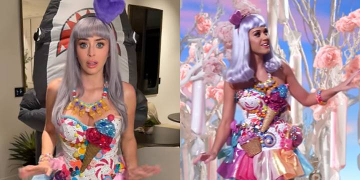 Influencer Camilla Araujo Spends $4,000 on Custom Katy Perry Halloween Costume | Camilla Araujo, Halloween, Katy Perry