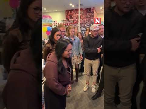 Erika Kirk Displays Charlie Kirk's Medal Of Freedom To Turning Point USA Staff