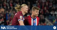 Noruega goleó a Israel con un triplete de Erling Haaland y se acerca al Mundial 2026