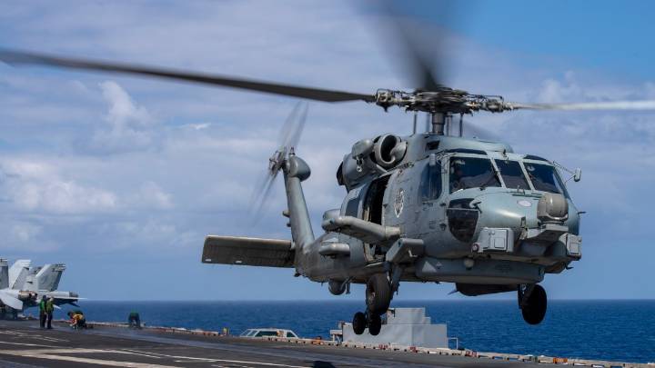 Locally based Navy helicopter crashes in South China Sea, jet also lost; crews rescued