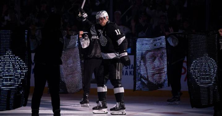 The LA Kings say captain Anze Kopitar is week to week with a foot injury