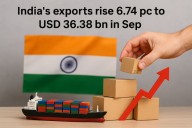 India’s Exports Rise 6.74 pc to USD 36.38 bn in Sep