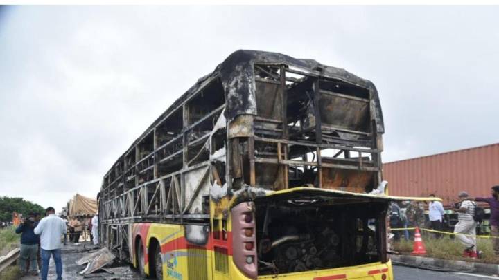 Telangana govt announces exgratia 'Kurnool Bus Mischap'