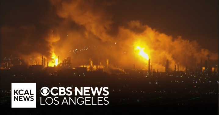 Fire erupts inside Los Angeles-area Chevron refinery