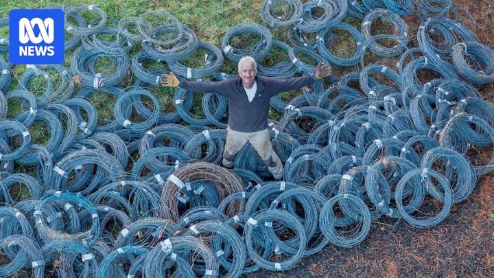 Man removes 18km of barbed wire fencing from Victorian property to save wildlife