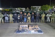 Detienen a cuatro presuntos extorsionadores en Tabasco