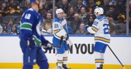 Jimmy Snuggerud scores twice in 5-2 win over Canucks as Blues sweep two
