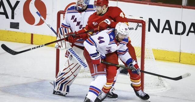 Flames beat Rangers 5-1 to snap eight