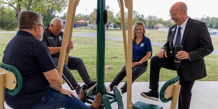 Wichita unveils first senior-focused outdoor fitness park with wheelchair access