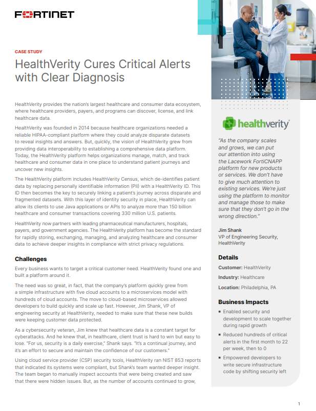 HealthVerity Cures Critical Alerts With Clear Diagnosis