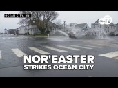 Nor'easter brings wild weather to Ocean City, drawing crowds and cutting car show short