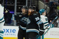 Schmaltz gets second career hat trick for first three goals of season as Mammoth beat Sharks 6