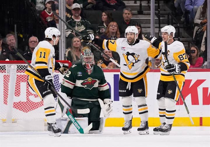 Rapid recap: Goals from Bryan Rust, Ben Kindel help Penguins win after sluggish start in Minnesota
