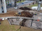 Grieta geológica en Puente de la Concordia, ¿es seguro el tránsito?