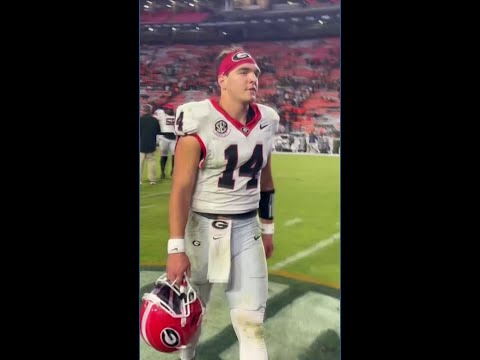Gunner Stockton walks off after Georgia beats Auburn