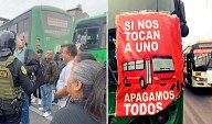 Paro de transportistas: una decena de buses bloquea un tramo de la Panamericana Norte