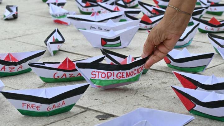 Activistas de la flotilla Global Sumud denuncian malos tratos