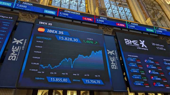 El Ibex 35 a punto de los 16.000 puntos